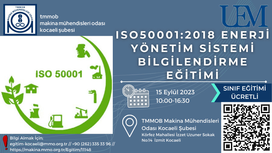 Makina Portal Iso 50001 2018 Enerji Yönetim Sistemi Eğitimi