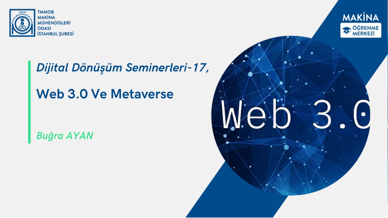 Dijital Dönüşüm Seminerleri-17, Web 3.0 Ve Metaverse