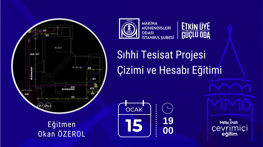 Sıhhi Tesisat Projesi Çizimi ve Hesabı Eğitimi