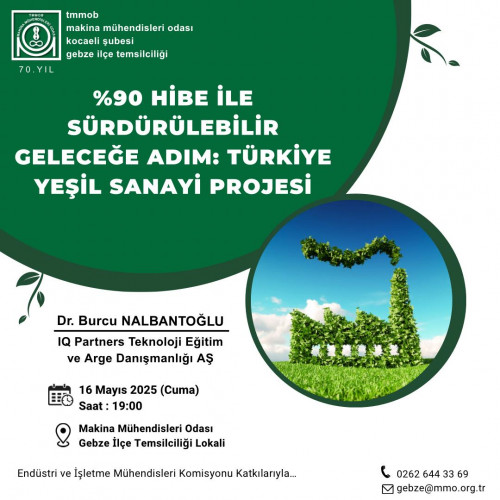 %90 Hibe ile Sürdürülebilir Geleceğe Adım! Türkiye Yeşil Sanayi Projesi