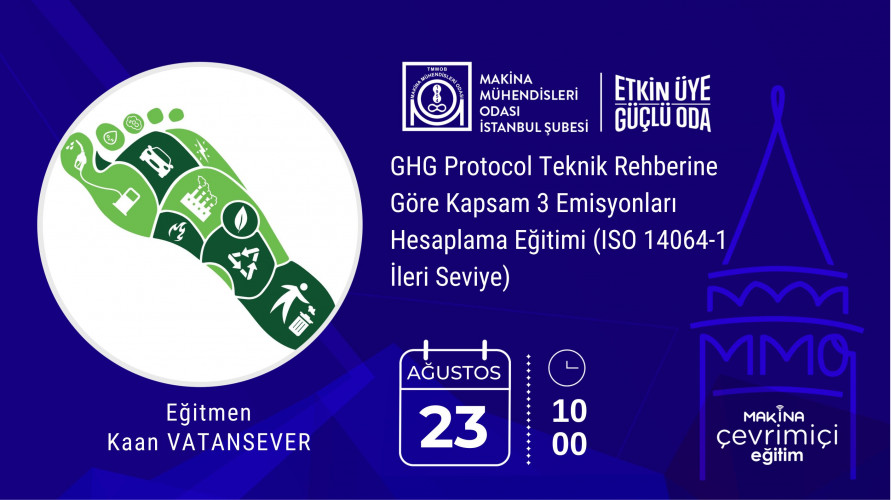 GHG Protocol Teknik Rehberine Göre Kapsam 3 Emisyonları Hesaplama Eğitimi (ISO 14064-1 Karbonayakizi Eğitimi İleri Seviye)