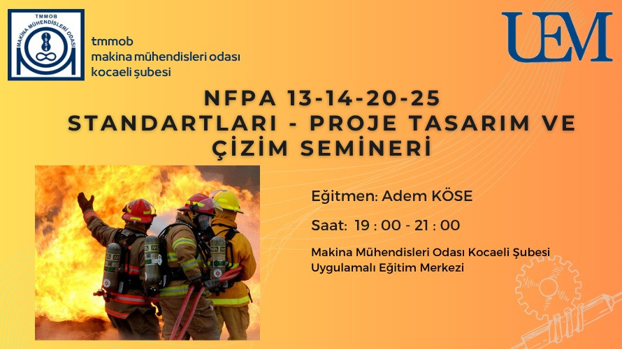 NFPA STANDARTLARI - PROJE TASARIM VE ÇİZİM SEMİNERİ