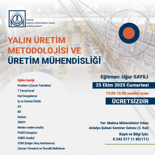 YALIN ÜRETİM METODOLOJİSİ VE ÜRETİM MÜHENDİSLİĞİ