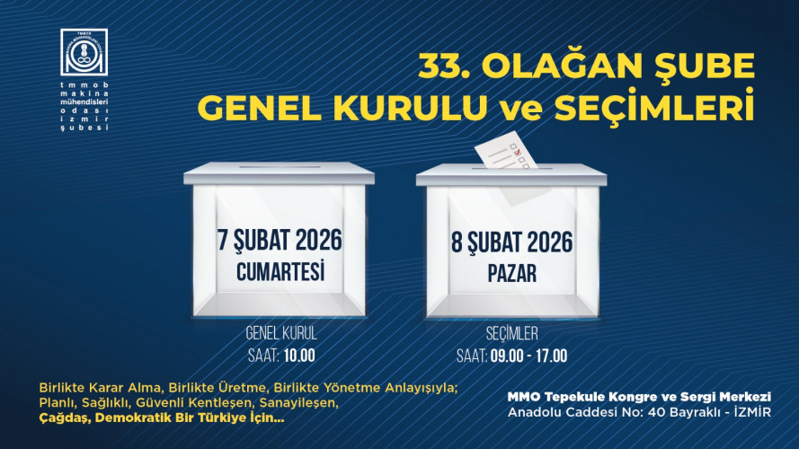 MMO İZMİR ŞUBESİ SEÇİMLERİ 2026