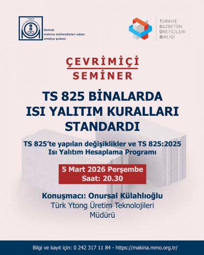 TS 825 BİNALARDA ISI YALITIM KURALLARI STANDARDI