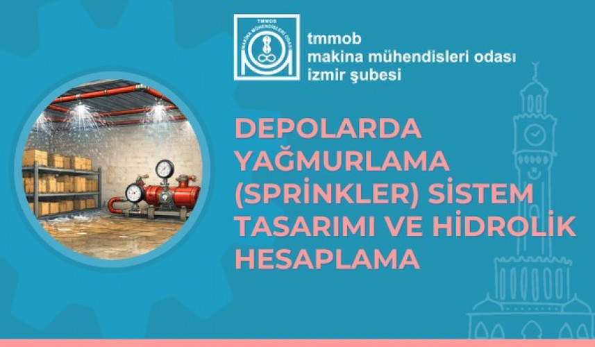 Depolarda Yağmurlama (Sprinkler) Sistem Tasarımı ve Hidrolik Hesaplama Eğitimi--Çevrimiçi