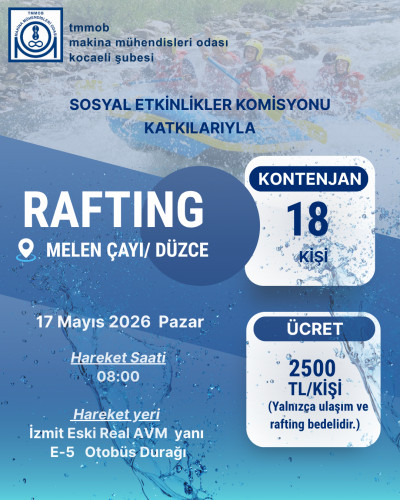 Rafting 17 Mayıs 2026