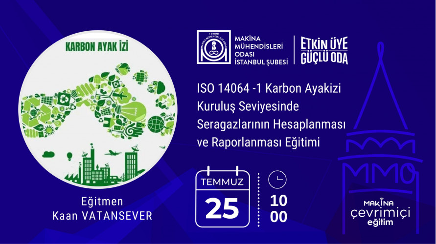 ISO 14064 -1 Karbon Ayakizi Kuruluş Seviyesinde Seragazlarının Hesaplanması ve Raporlanması Eğitimi